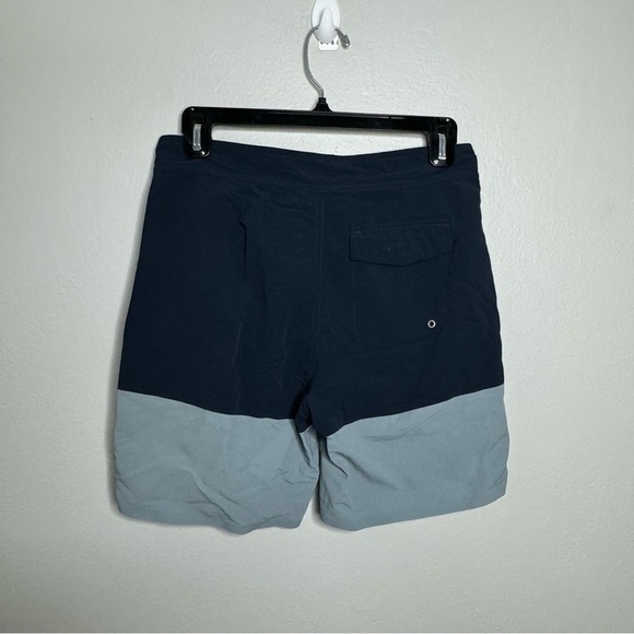 Everlane Mens Board Shorts Linerless Swim Surf Trunks Navy/Slate Blue - Picture 7 of 10